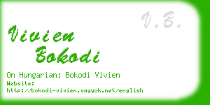 vivien bokodi business card